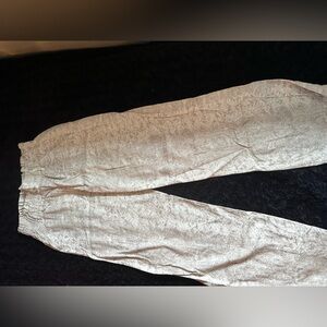 Linen snake print pants